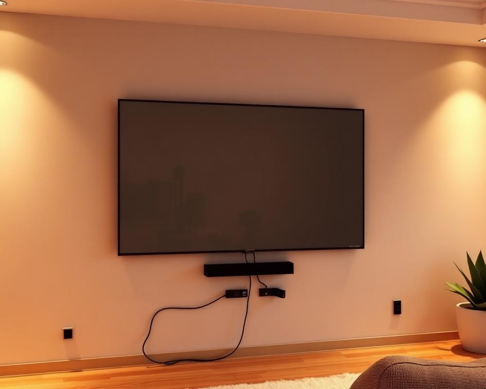 Wall-Mounted Television Installation